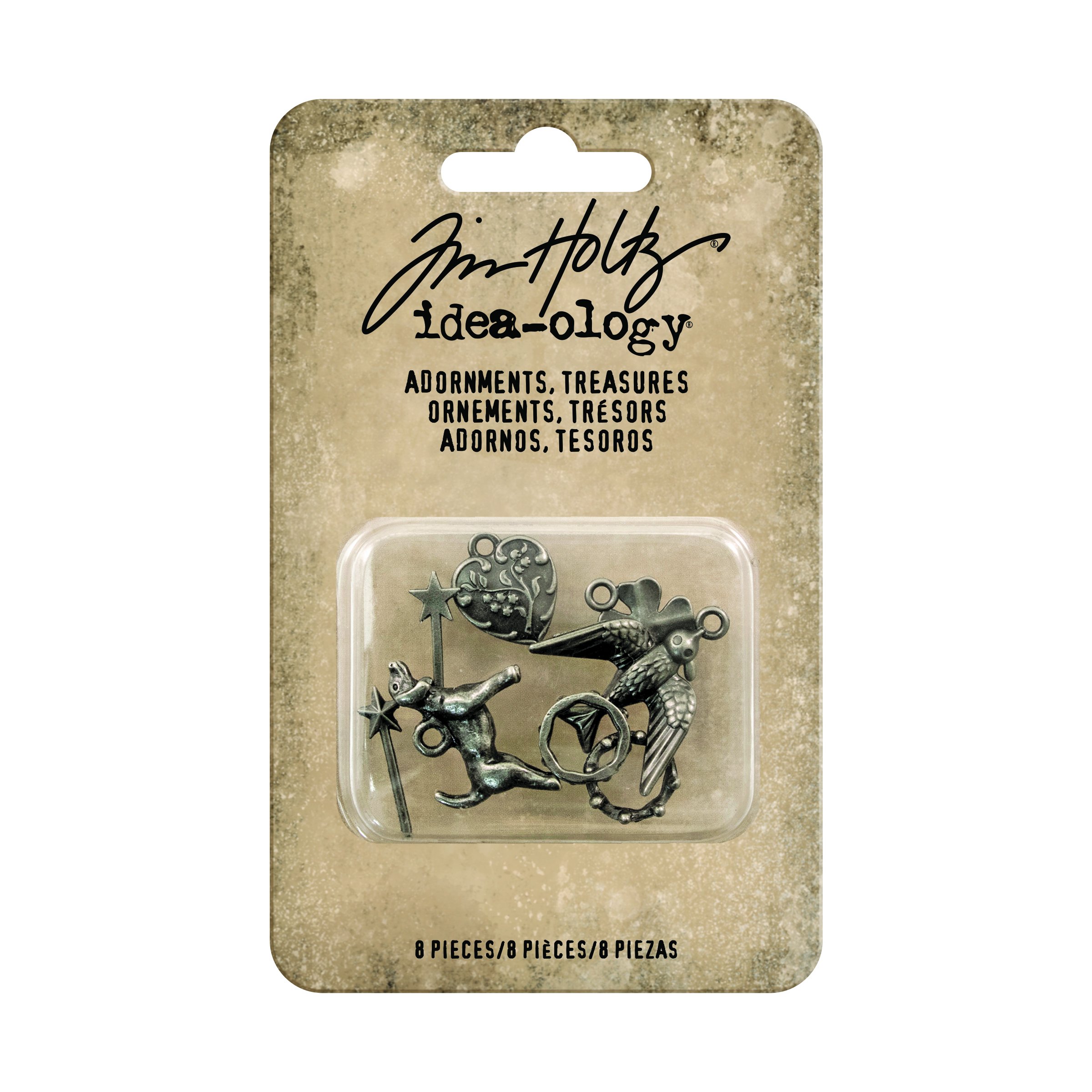 Tim Holtz Treasures Adornments, Grey โ image 1