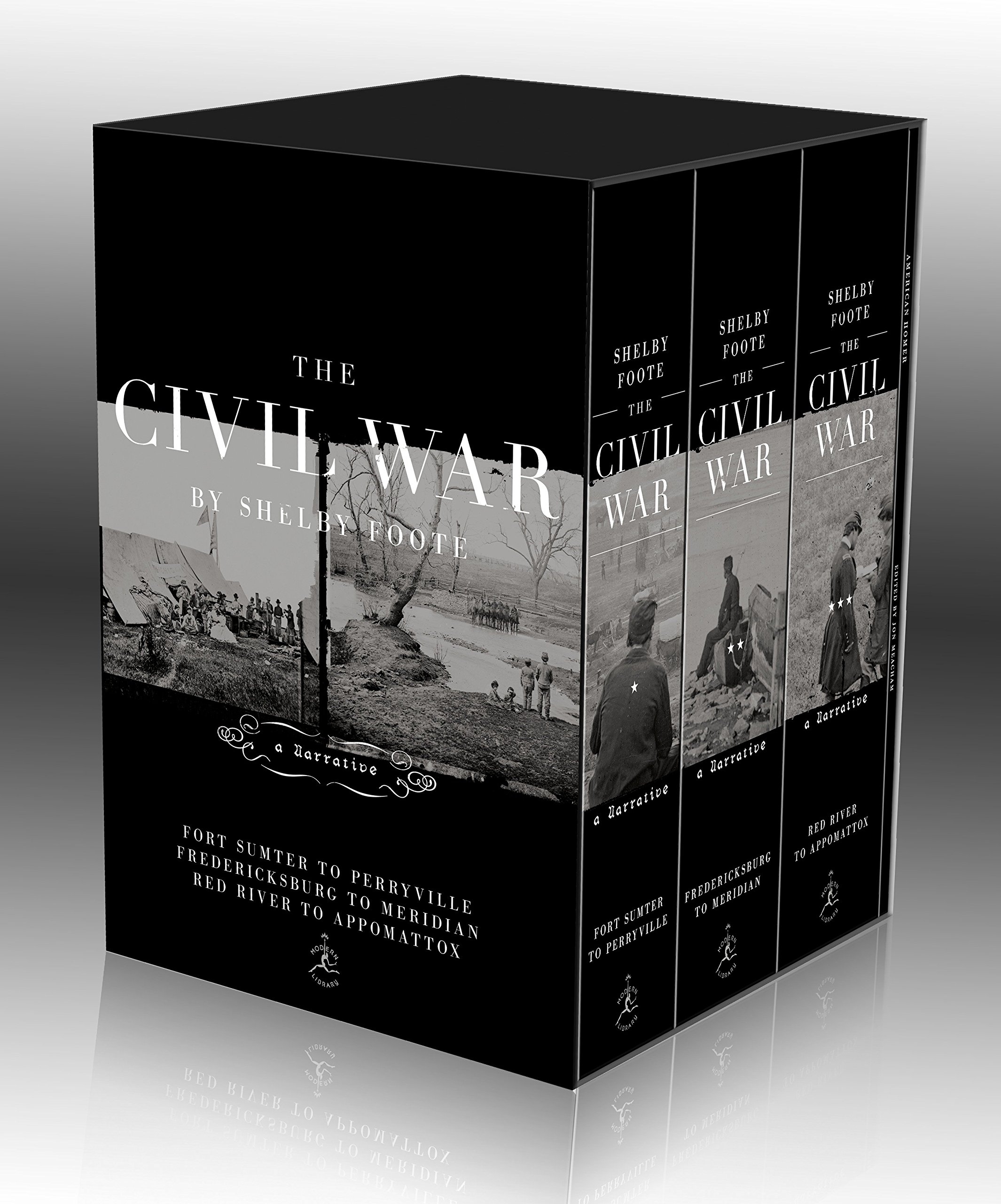 The Civil War Trilogy Box Set With American Homer Reflections On Shelby Foote And His Classic The Civil War A Narrative Modern Library Amazon De Meacham Jon Foote Shelby Fremdsprachige Bucher