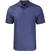 Cutter & Buck Mens Cutter & Buck Pike Eco Tonal Geo Print Stretch Recycled Mens Big & Tall Polo