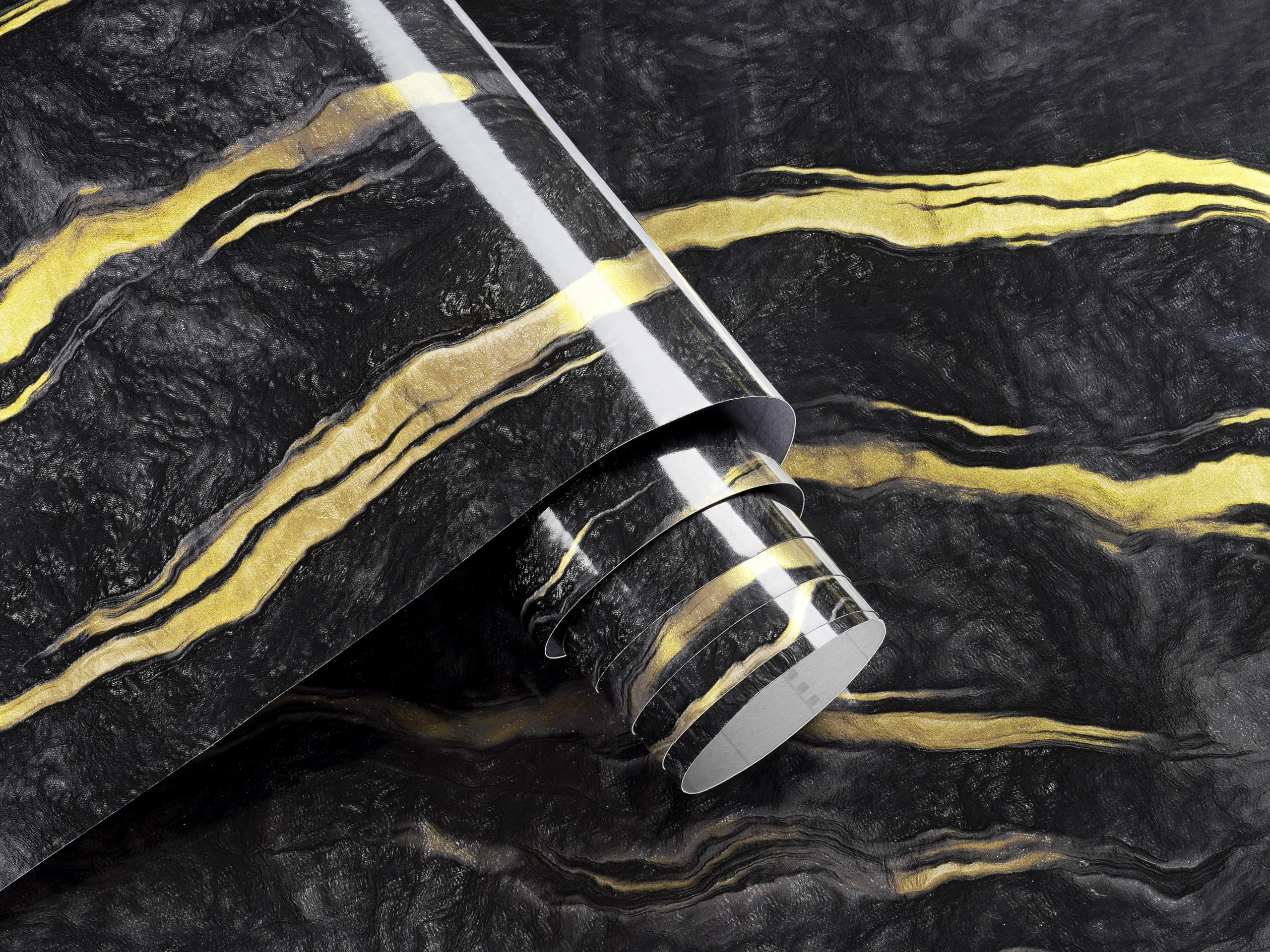 Black And Gold Contact Papernull