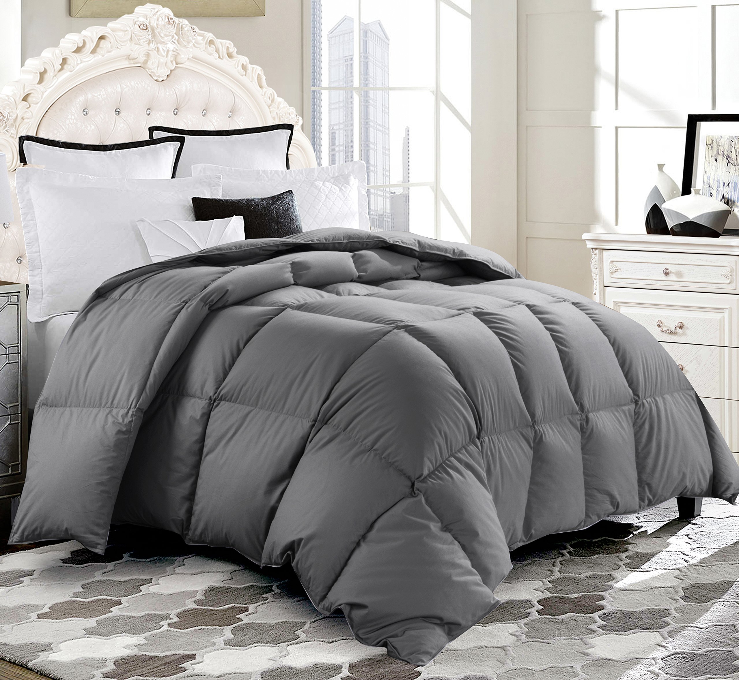 ROSECOSE Luxurious Medium Weight Goose Down Comforter King Size Duvet