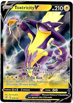 Toxtricity V 070 192 Ultra Rare Pokemon Sword And Shield Rebel Clash Amazon De Spielzeug