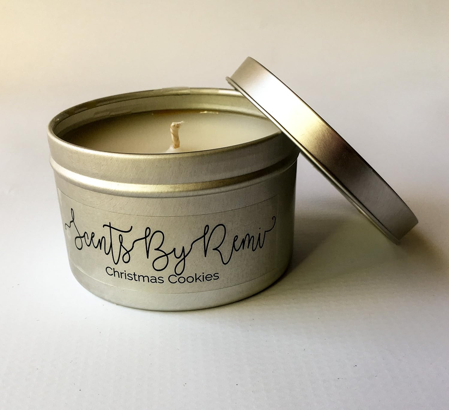 Amazon.com: Christmas Cookies Scented 8 oz Tin Handmade Candle, Holiday