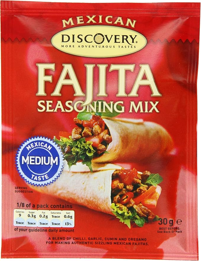 Discovery Mexican Fajita Seasoning Mix 30 g (Pack of 18) Amazon.co.uk