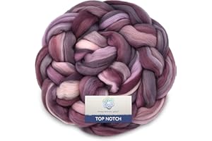 LIVING DREAMS YARN Top Notch Superfine Merino Fiber for Spinning & Felting. Super Soft Combed top roving in Stunning Color Blends, Daydream