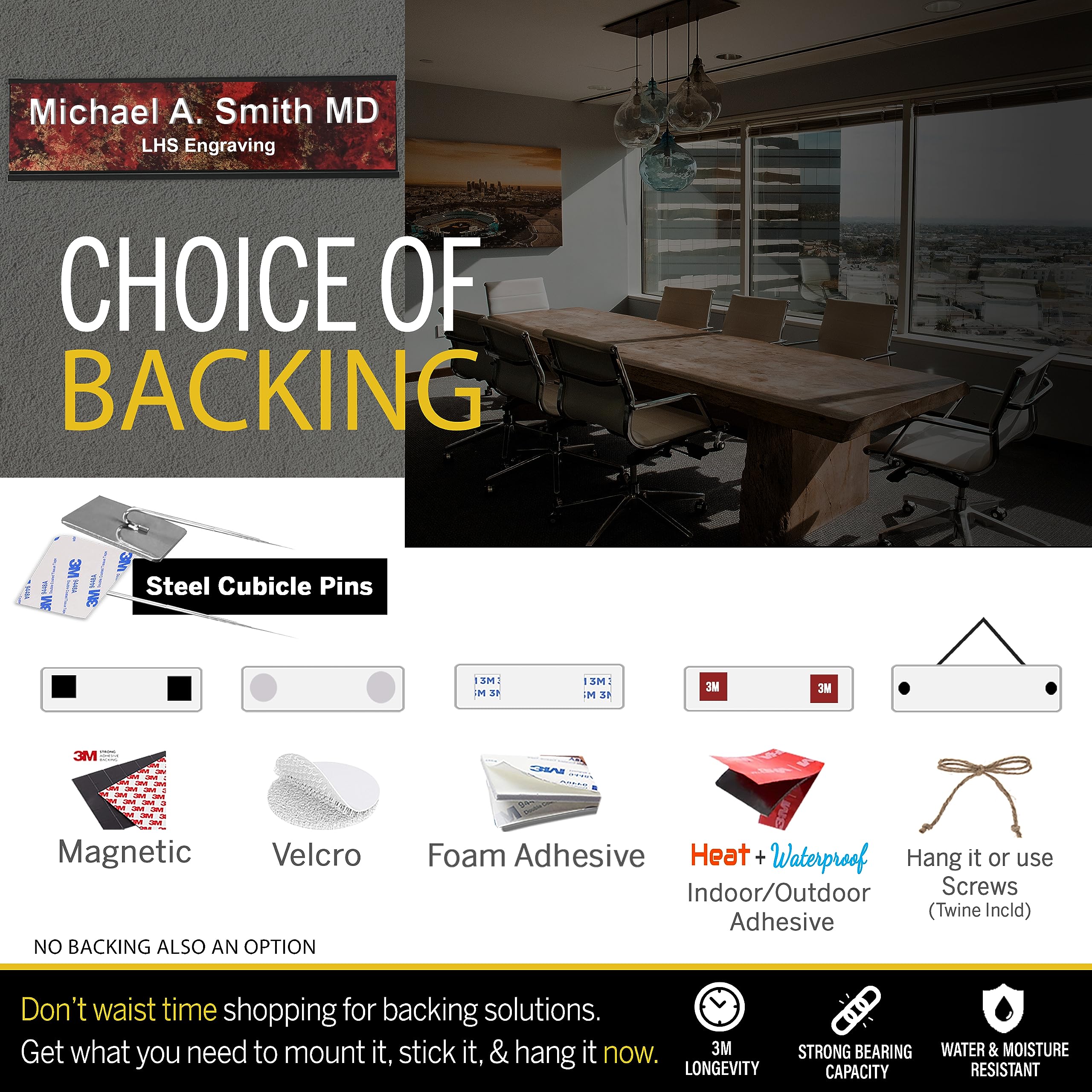 LHS - Engraved Name Plates for Door Sign