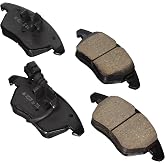Akebono EUR1319 Euro Ultra Premium Ceramic Disc Brake Pad Kit , GREY