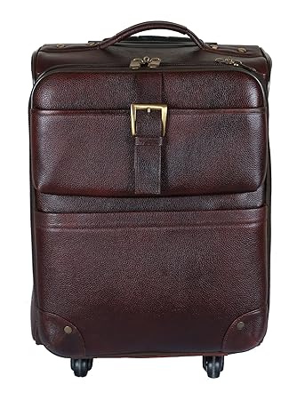 C Comfort Leather 46 Liters Brown Softsided Travelling Bag