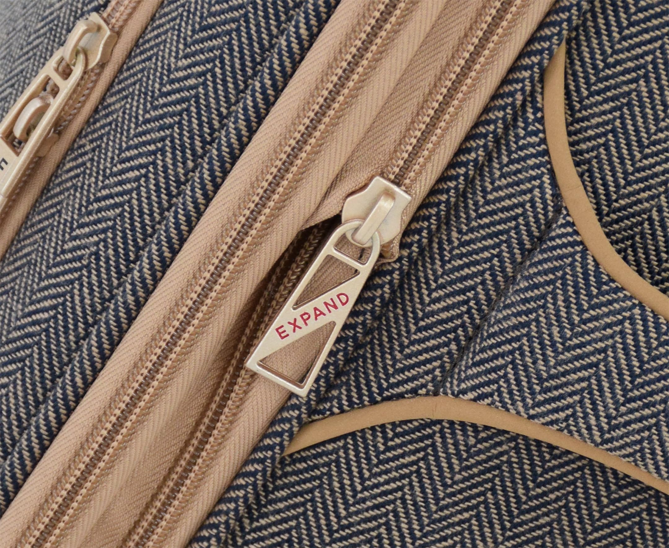 LONDON FOG Kensington Navy Sand Herringbone 28