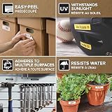 Dymo Authentic D1 Labels 12mm x 7m Black on White 4 Roll Pack view 6