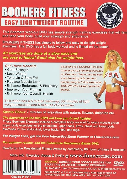 Amazon Com Boomers Exercise Dvd Easy Light Weights Workout Boomers Exercise Dvd Good Also For Over 50 Boomers Fitness Active Seniors Light Weights Dumbbells Exercise Dvd For Strength Balance And Weight Loss