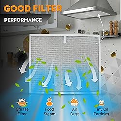 Upgraded 2 Pack BPS1FA30 Grease Filters