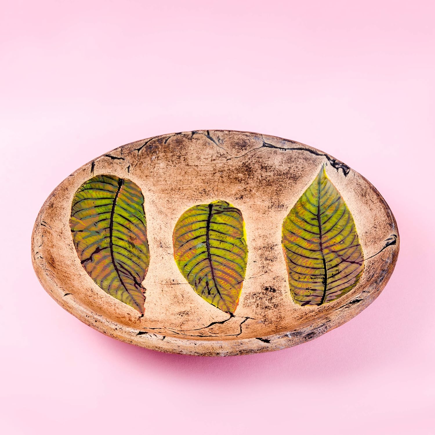 Amazon Com Large Decorative Ceramic Plate For Display With Green