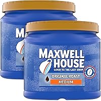 Maxwell House The Original Roast Medium Roast Ground Coffee (2 ct Pack, 30.6 oz Canisters)