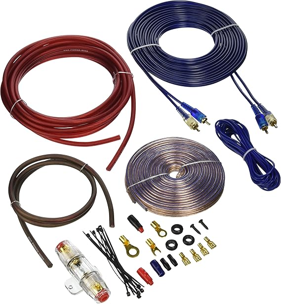 Avox HQWK8 8ga Wiring Kit1200 Watt Car Electronics