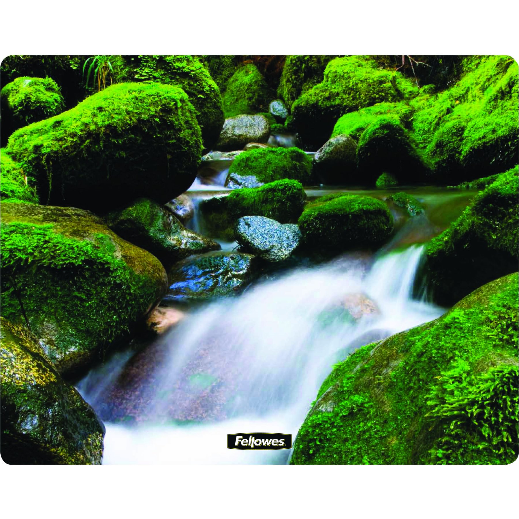 Fellowes Square Brite Mat Mouse Pad - Cascades