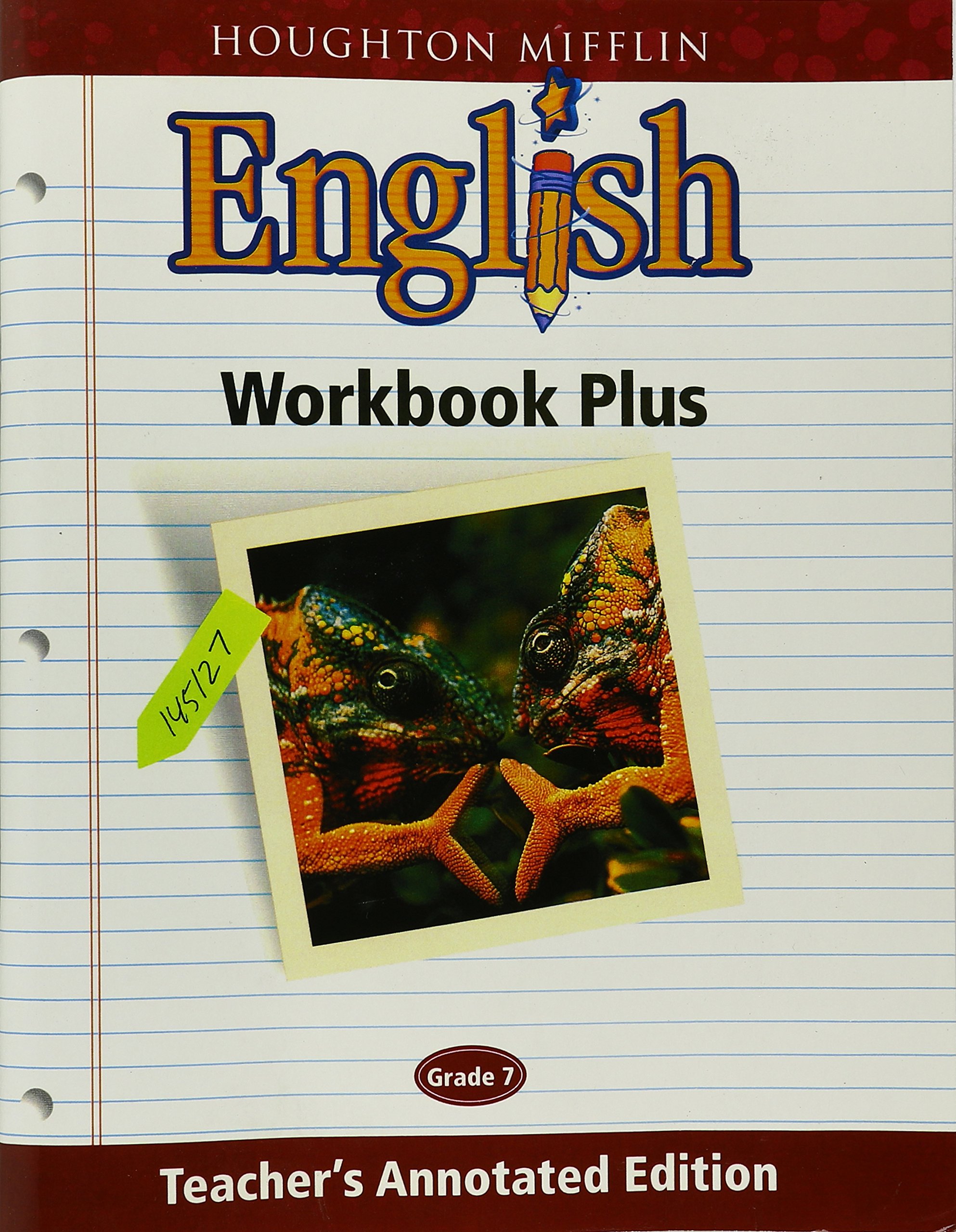 Amazon Com Houghton Mifflin English Workbook Plus Grade 7 Teacher S Annotated Edition 9780618055616 Houghton Mifflin Books