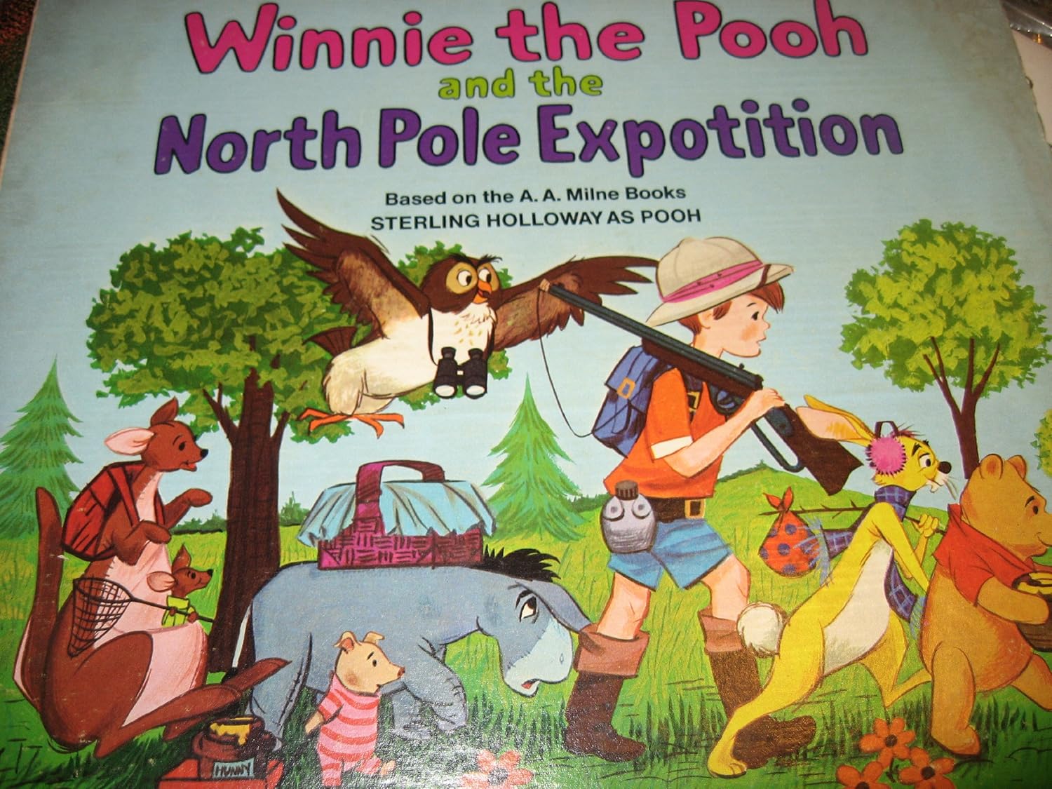 Winnie the Pooh and the North Pole Expotition; 1968 Vinyl LP Sterling