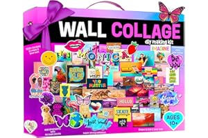 THE SCHOLAR ANT Wall Collage Kit for Teen & Tween Girls - Teenage Girl Room Decor 10 11 12 13 14 15 16 Year Old Girl Gifts – 1000+ Piece DIY Crafts Kit 10-16 Years - Birthday Gifts for Teen Girls Trendy Stuff Ideas