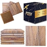 Marbco Sandstone Water Absorbent Hand Crafted Round Coasters for Drinks - 4 Inches Wide Thirsty Stone Bar, Drink Coasters- Made from Rainbow Sandstone (Design 5)