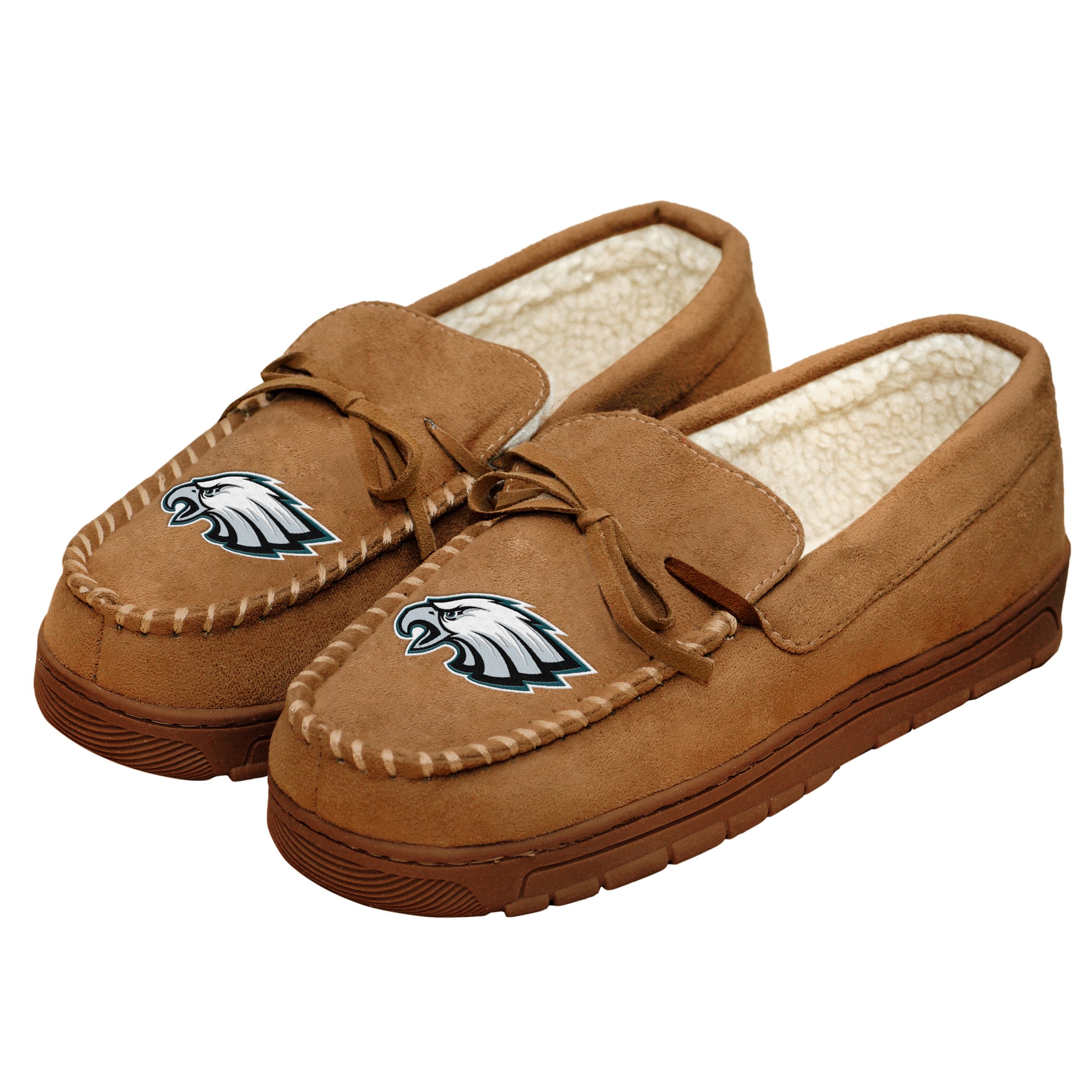 foco NFL Mens Team Logo Moccasin Slippers - M Image