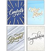 Hallmark Congratulations Cards Assortment, Bravo (Boxed Set of 12 Cards with Envelopes) for Graduation, Promotion, Wedding, All Occasion