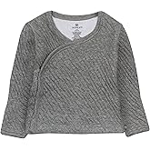 HonestBaby Side-Snap Matelasse Mini Quilted Top in Cozy 100% Organic Cotton Infant Baby Boys, Girls, Unisex
