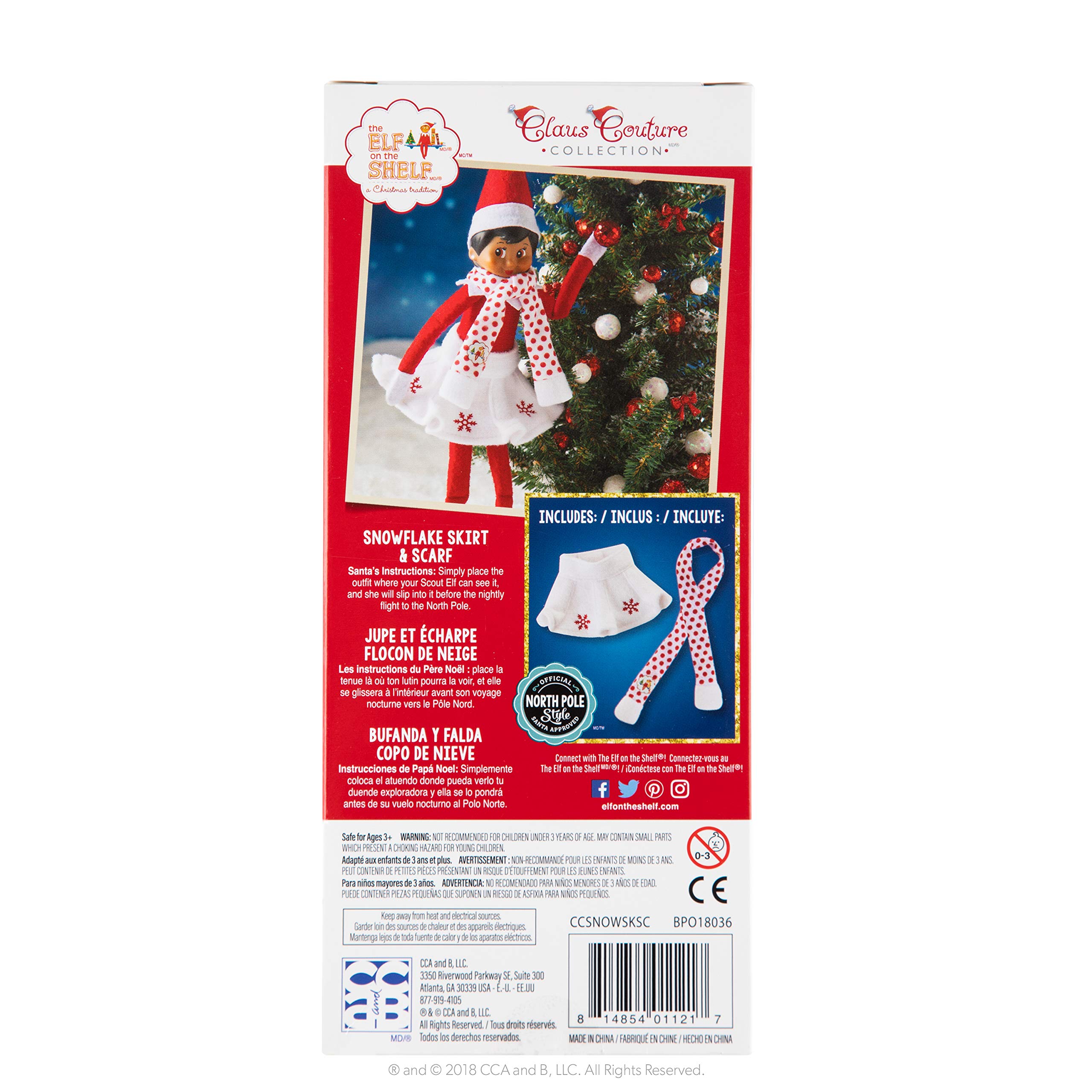 The Elf on the Shelf Ccsnowsksc Snowflake Skirt & Scarf Buy Online in