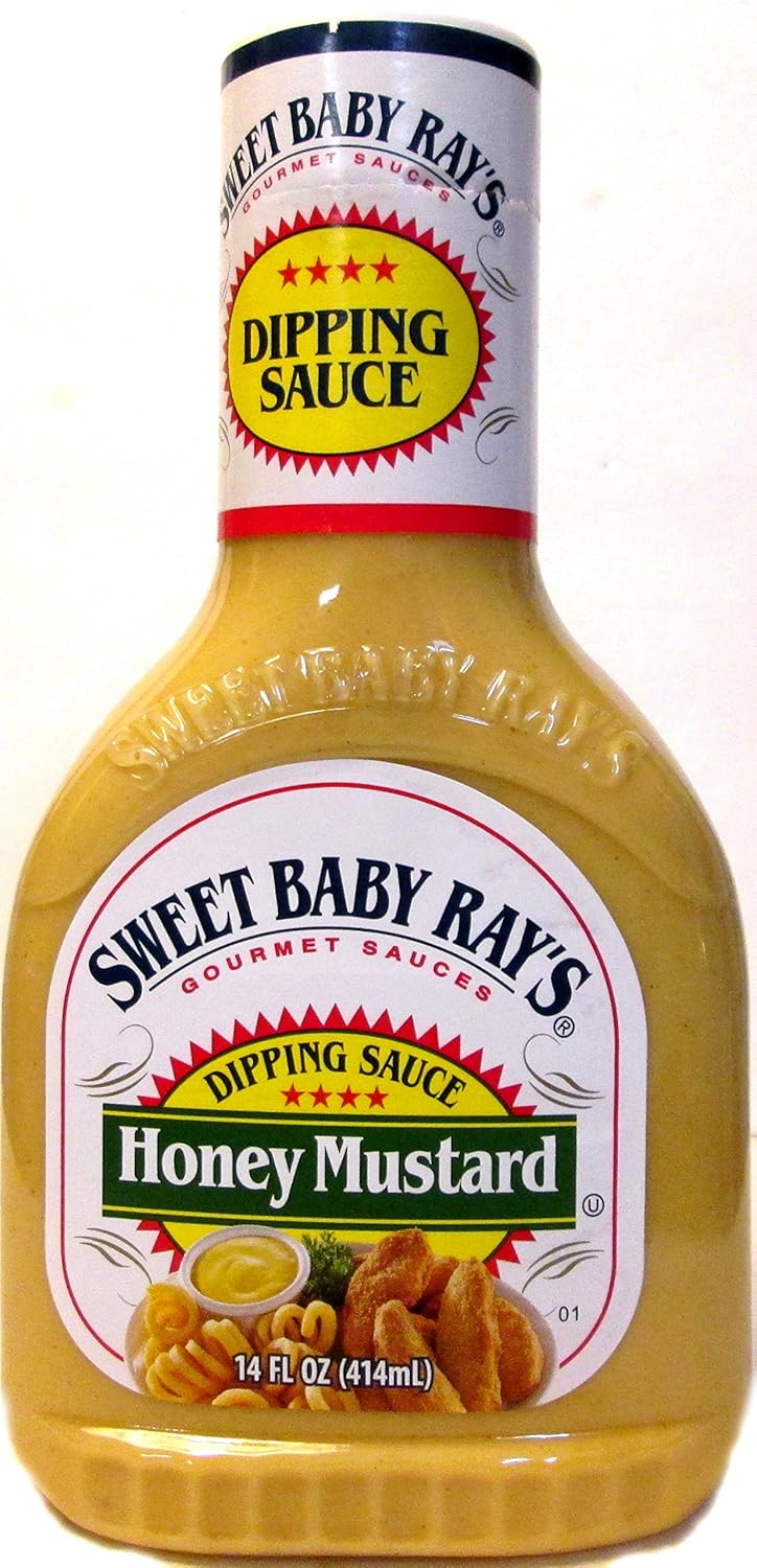Amazon Com Sweet Baby Ray S Honey Mustard Dipping Sauce Pack Of 6 14 Oz Bottles Grocery Gourmet Food