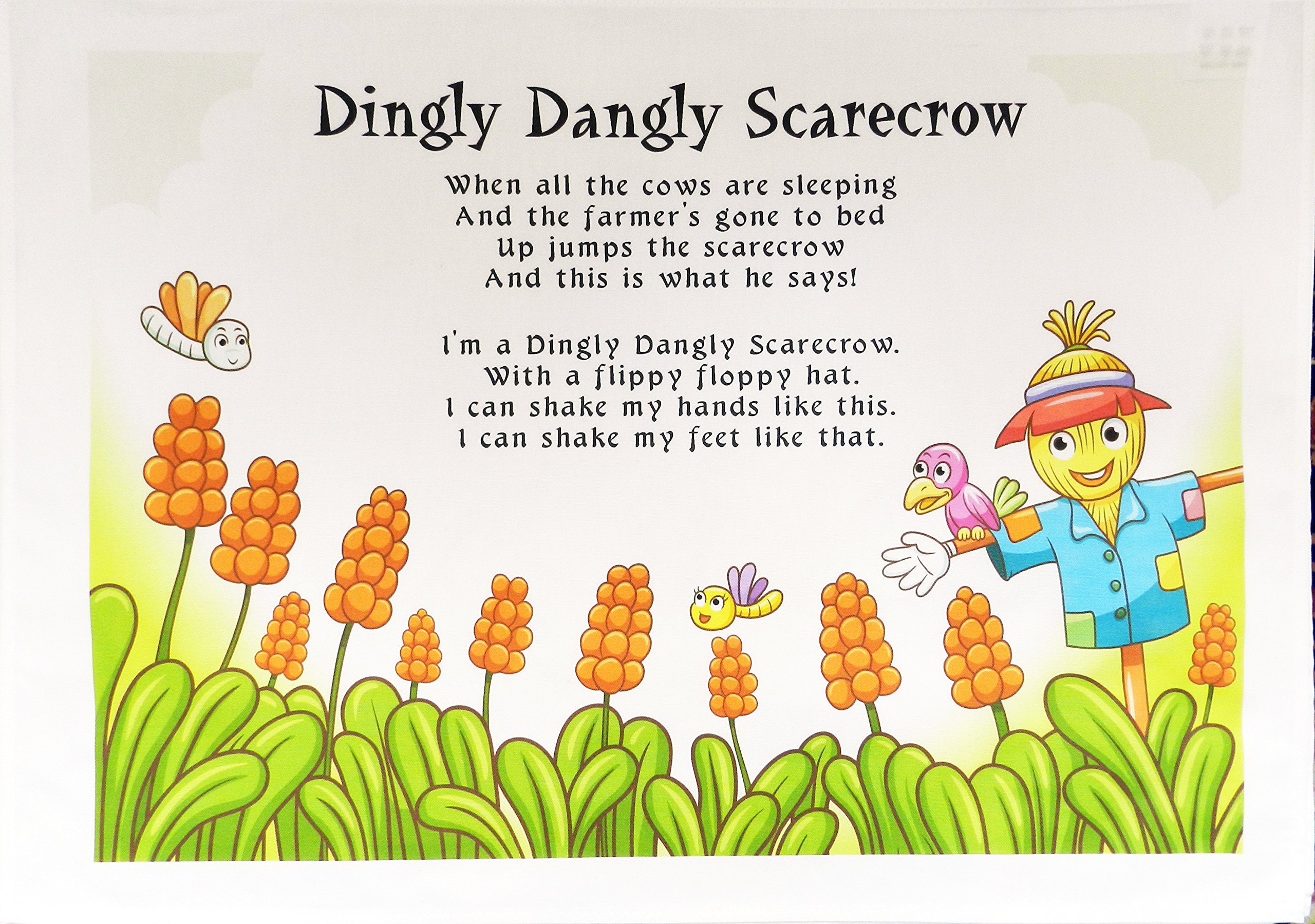 Half a Donkey Dingly Dangly Scarecrow Cotton Tea Towel