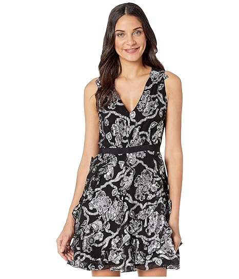 rebecca taylor silver dress