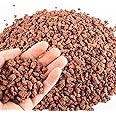 1.5 Lb Red Lava Rocks for Plants Decorative Landscaping 1/2" Lava Rock Granules Top Dressing for Cacti, Succulents Bonsai Plants for Release Excess Water to Prevents Root Rot