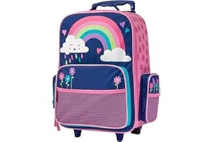Stephen Joseph Kids' Classic Rolling Luggage, Rainbow, One Size