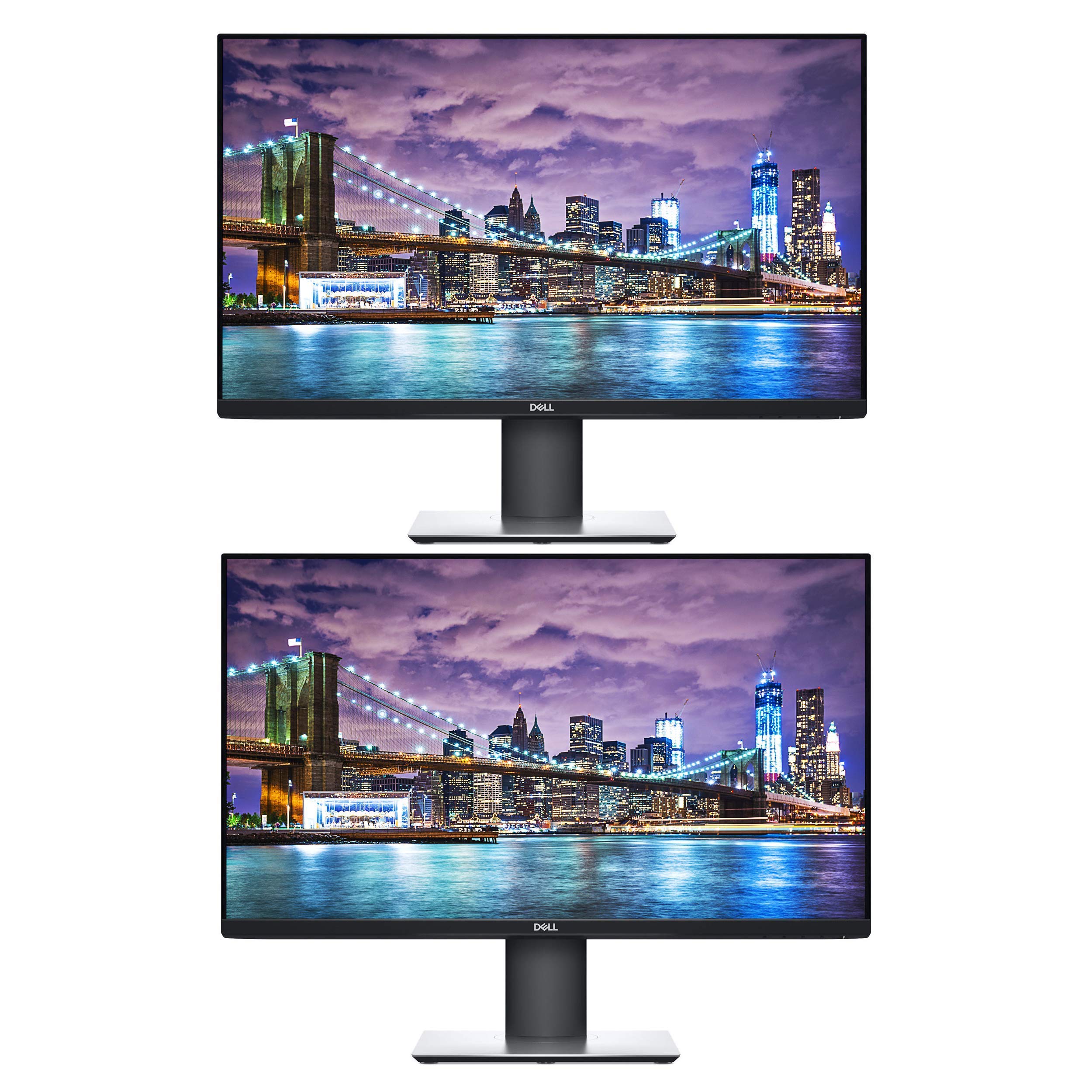 Dell P2719H 27 Inch Full HD (1920 x 1080) IPS LED-Backlit Monitor 2-Pack with USB, HDMI, VGA, and Di