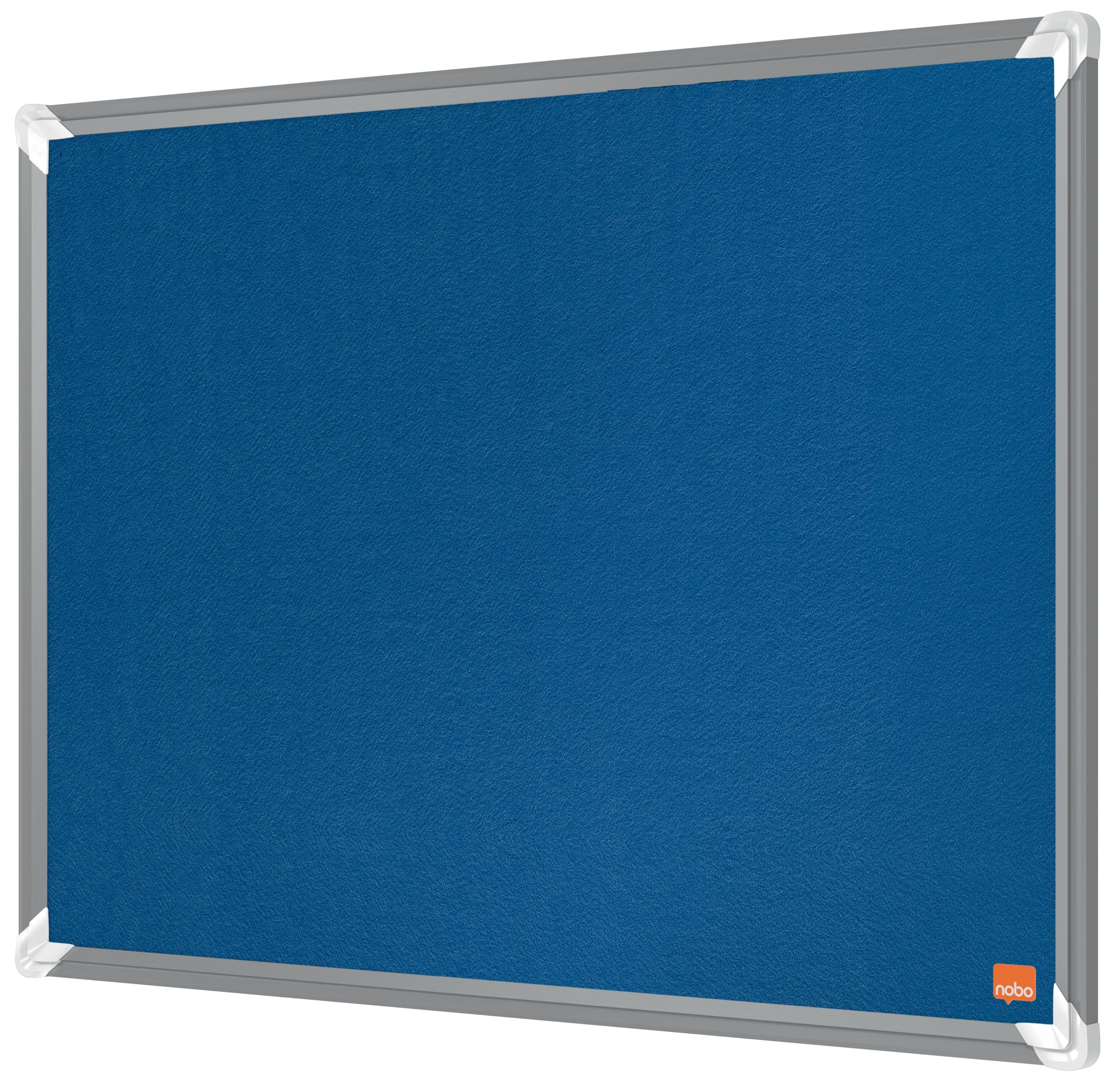 Nobo Premium Plus Felt Notice Board 600x450mm – Blue | Small Pin Board for Wall, Office Noticeboard, Display Board, Felt Memo Board, Vision Board, Mood Board, EU Ecolabel Certified