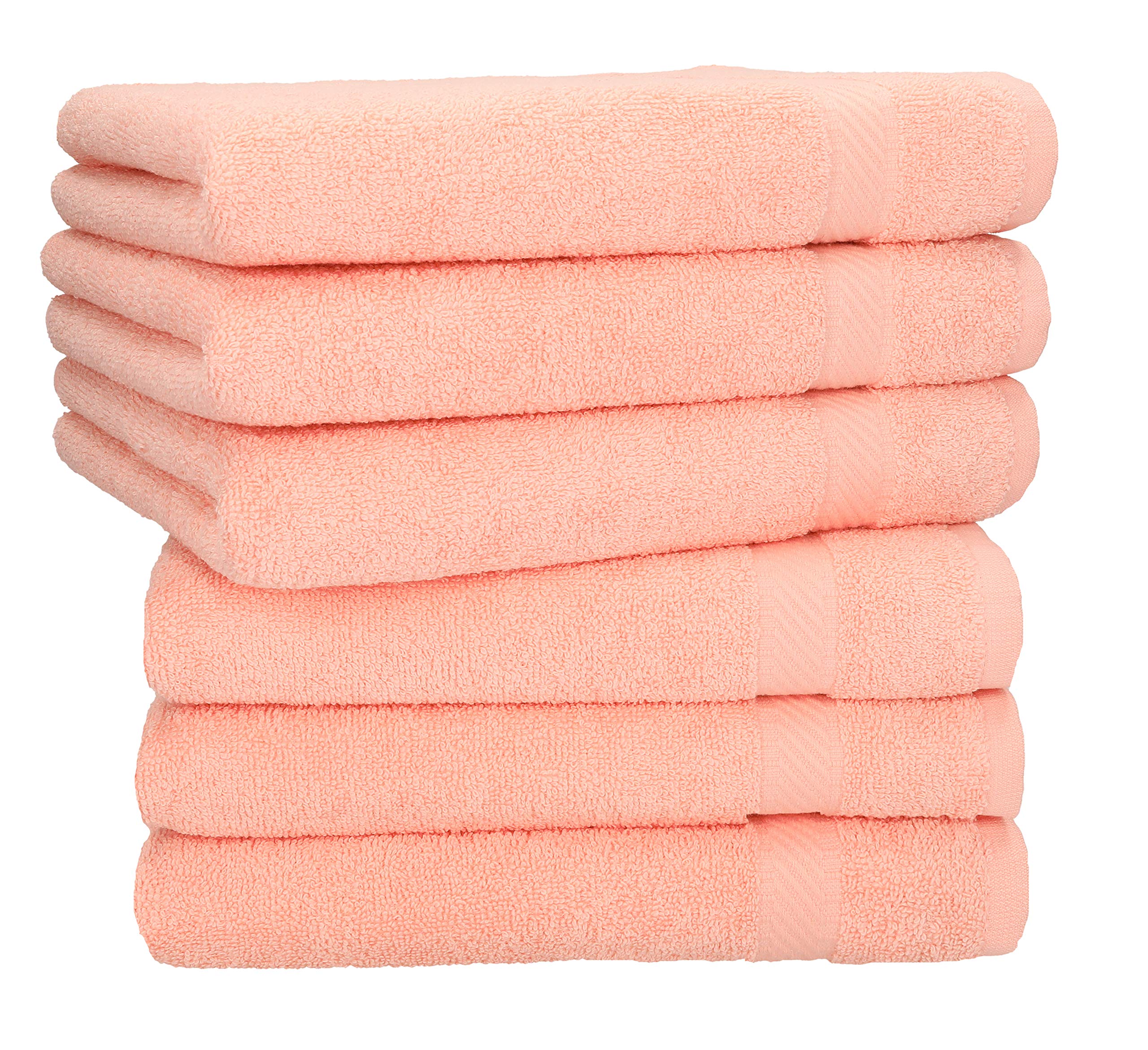 Betz 6 piece Hand Towel Set PALERMO Size: 50x100 cm (apricot)