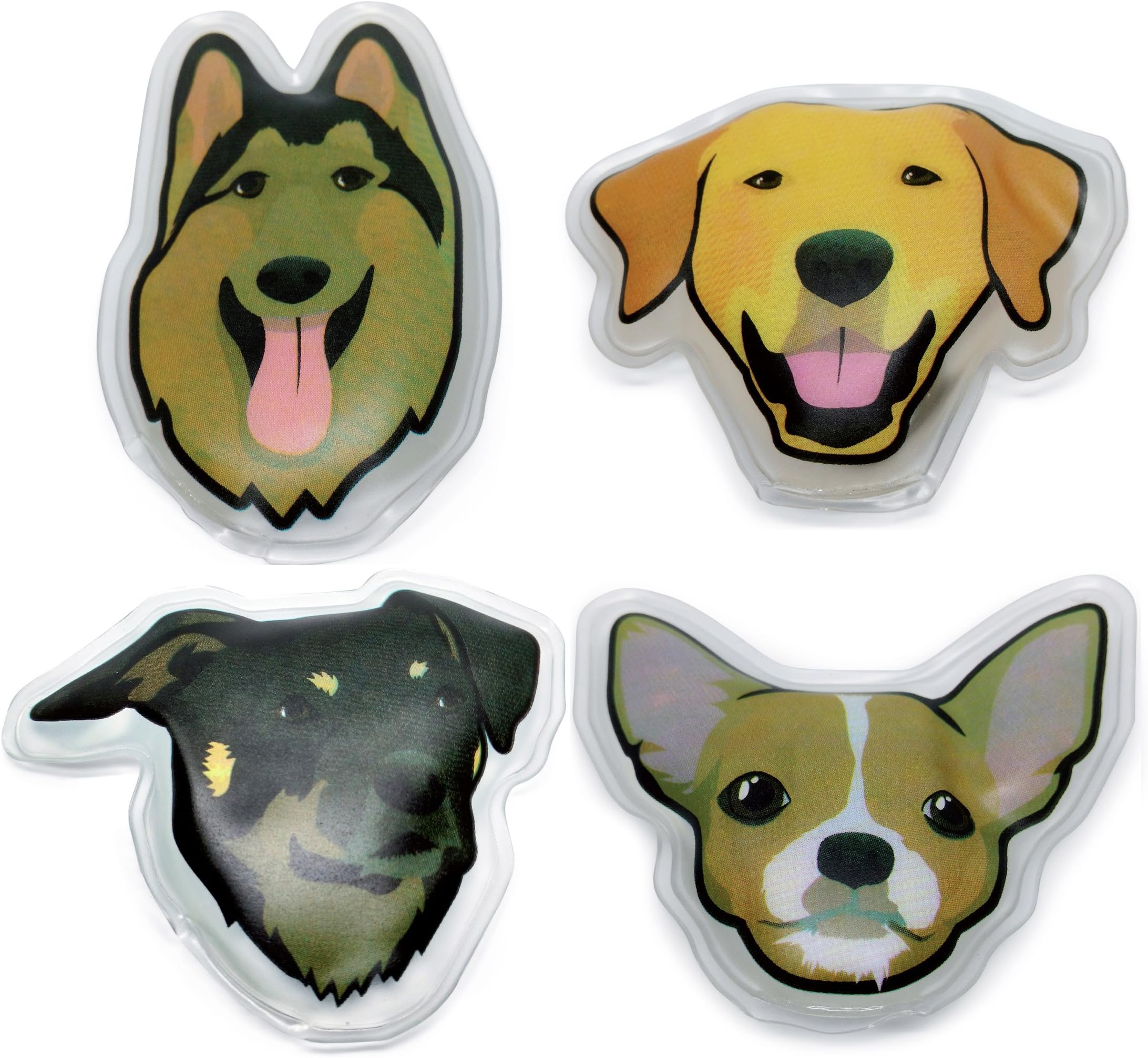 Filfia Hand Warmer Reusable Pocket Warmers Set 4x - Dog Design