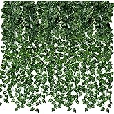 CEWOR Fake Vines for Room Decor 24 Pack 168ft Artificial Ivy Greenery Garland for Bedroom Wall Decor, Hanging Green Leaves for Party Wedding Christmas Decoration