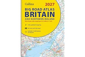 Collins Big Road Atlas Britain and Northern Ireland 2027 (A3 Spiral): Clear, easy-to-read mapping