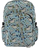 Unicorn Blue Rainbow Cool Backpack Rucksack School | College Goth Emo Skull Bag