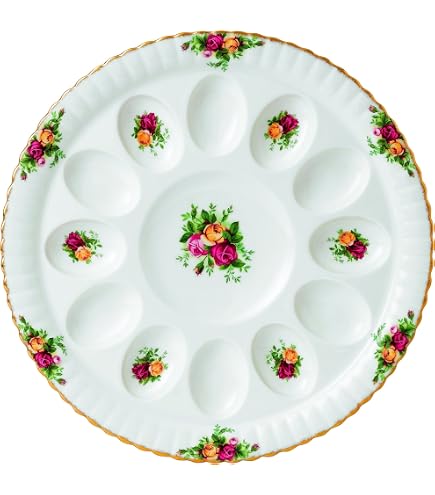 Amazon.com | Royal Albert Old Country Roses Deviled Egg Dish