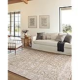 Loloi Amber Lewis Alie Collection ALE-05 Gold/Beige 7'-10'' x 7'-10'', .13'' Pile Height, Round Area Rug