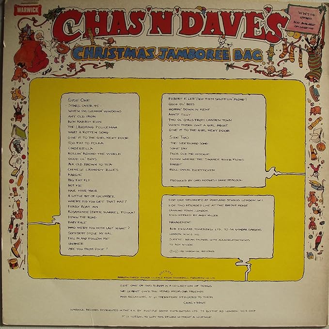 CHAS N DAVE Christmas Jamboree Bag vinyl LP Amazon.co.uk