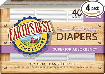 Amazon Com Earth S Best Tendercare Chlorine Free Disposable Baby