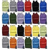 Winterlace 24 Pack Backpack, Bulk 17 inch Lightweight Outdoor Travel Gym Corporate Events Bag (Assorted)