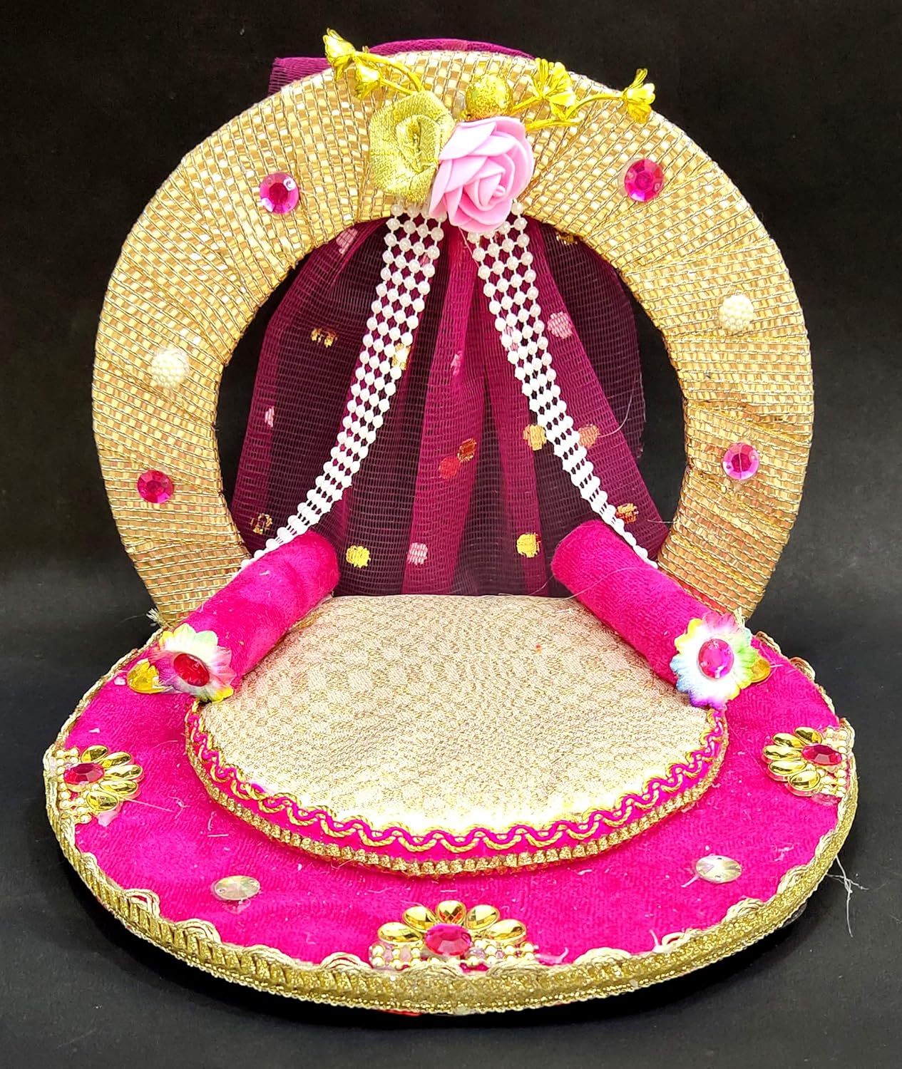 Buy Unique Palette Sofa for Laddu Gopal Kanhan Ji (Pink) / Ladoo Gopal Bethak Sofa/Ladoo Gopal