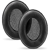 Brainwavz Sheepskin Ear Pads for ATH M50X, M50XBT, M40X, HyperX, SHURE, Turtle Beach, AKG, ATH, Philips, JBL, Fostex Replacement Memory Foam Earpads &amp; Fits Many Headphones (See List), Leather Oval