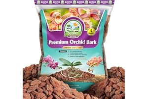 DUSPRO Recycle 4QT Premium Orchid Bark, Fine Orchid Bark for Plants, Optimal Texture Bark for Orchids, Ideal Wood Chips for Plants, Pine Bark for Making Orchid Potting Mix