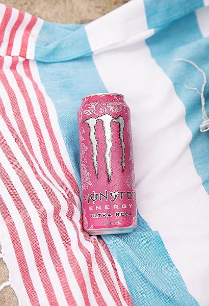 MONSTER ENERGY ULTRA ROSA, SUGAR FREE ENERGY DRINK, 16 OUNCE