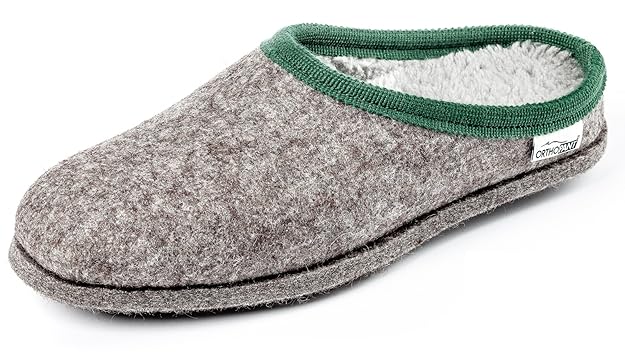 Orthopant Filzpantoffeln BAITA - Hausschuhe Damen Herren aus feinem Wollfilz - kuschelig warm, weich, atmungsaktiv, hoher Kom